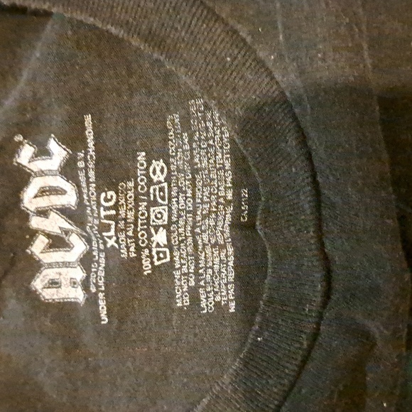 ACDC T-shirt XL, Black Men's - Picture 2 of 7